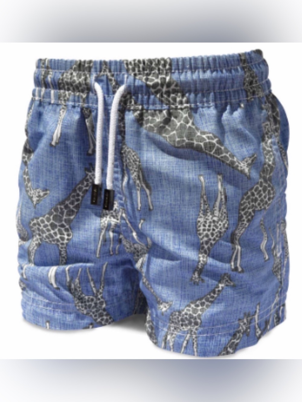 98 Coast Av Blue Giraffe Boys Swim Trunks $64.99 Size M 8/10